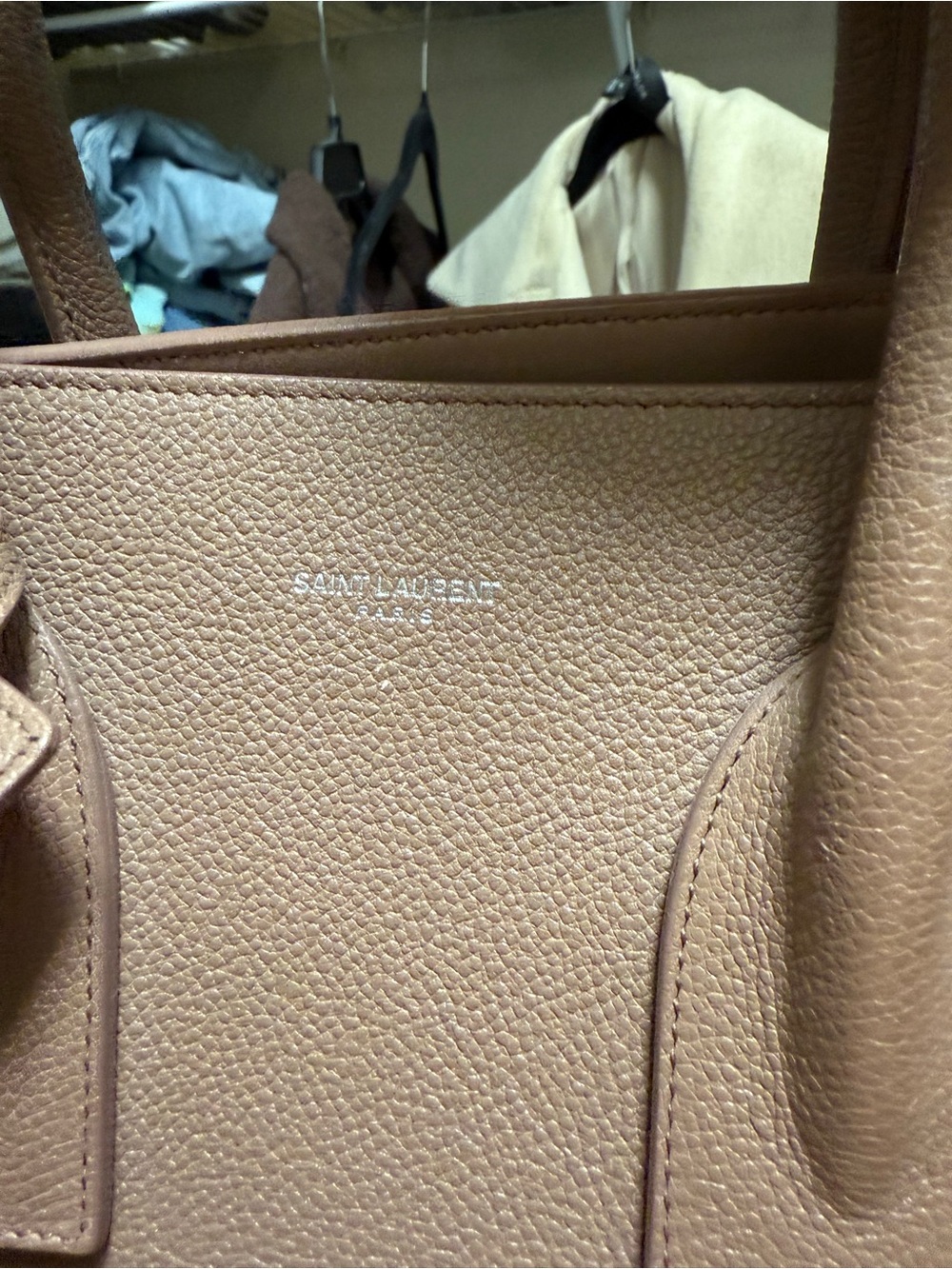 Yves Saint Laurent Mauve Leather Sac De Jour Shoulder Bag - Picture 4 of 13